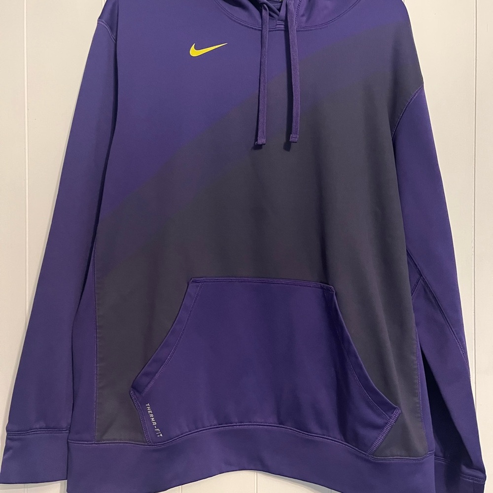 Nike Therma-Fit Purple and Dark Gray Hoodie